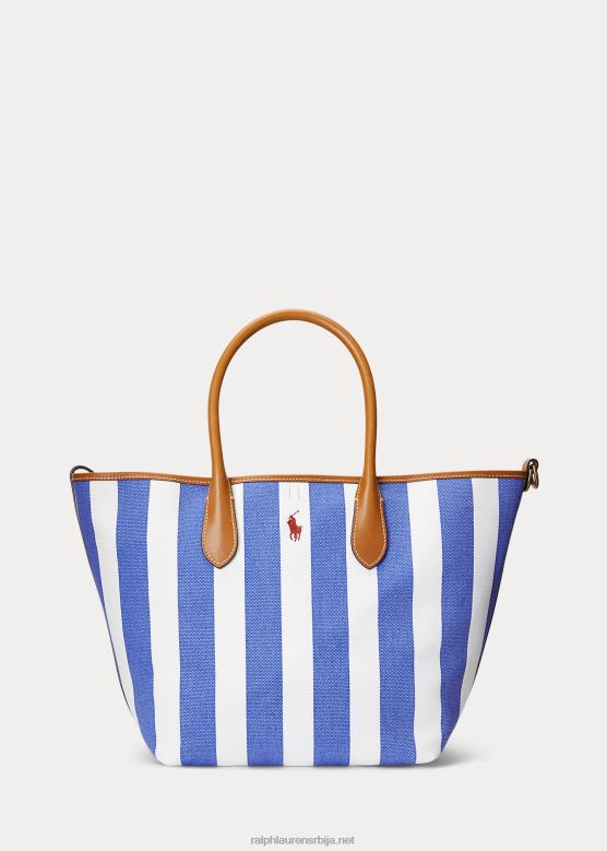 Жене Ralph Lauren реверзибилна платнена торба за звоно средње величине V2V445194 краљевска морнарица / морнарица Невпорта
