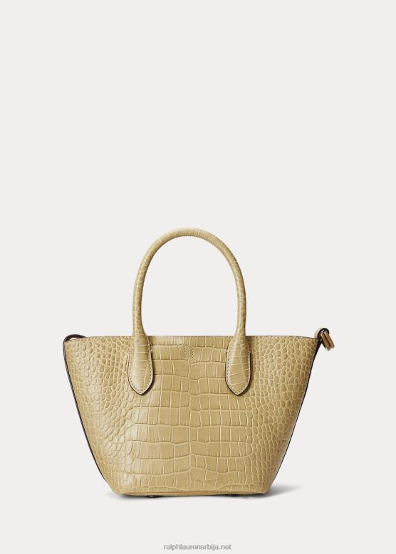 Жене Ralph Lauren мала торба од рељефне коже V2V445211 песак