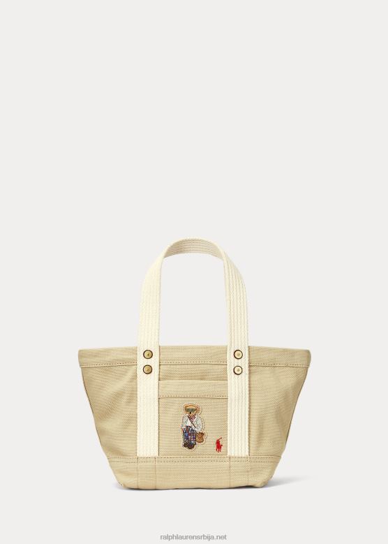 Жене Ralph Lauren платнена мини поло медвед торба V2V445241
