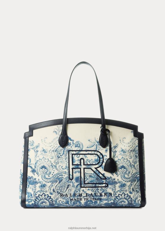 Жене Ralph Lauren Паислеи цанвас рл торба за плажу V2V445330 морска морнарица цвјетни