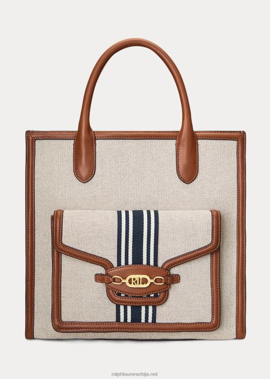 Жене Ralph Lauren платнена велика торба Симоне V2V445417 тамноплава/плава