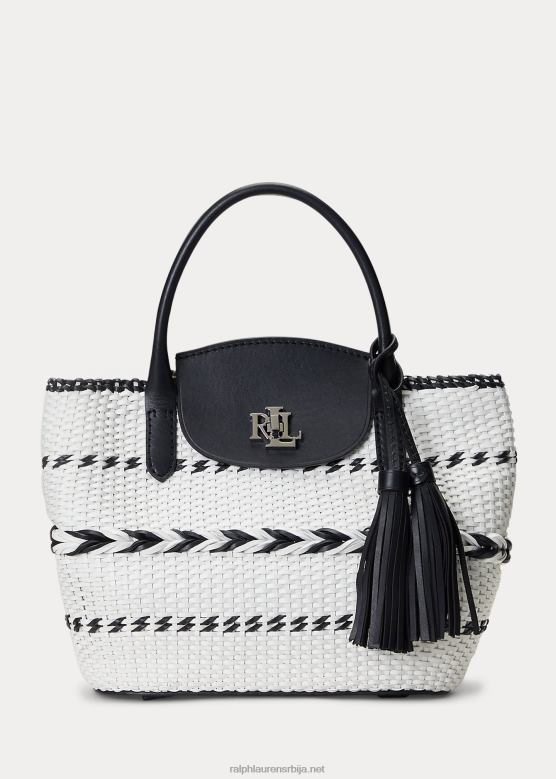 Жене Ralph Lauren Гео-мотив ткана кожа велика пери тоте V2V445420