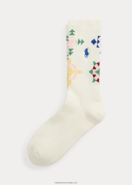 Жене Ralph Lauren прошивене чарапе за посаду V2V445521 слоноваче