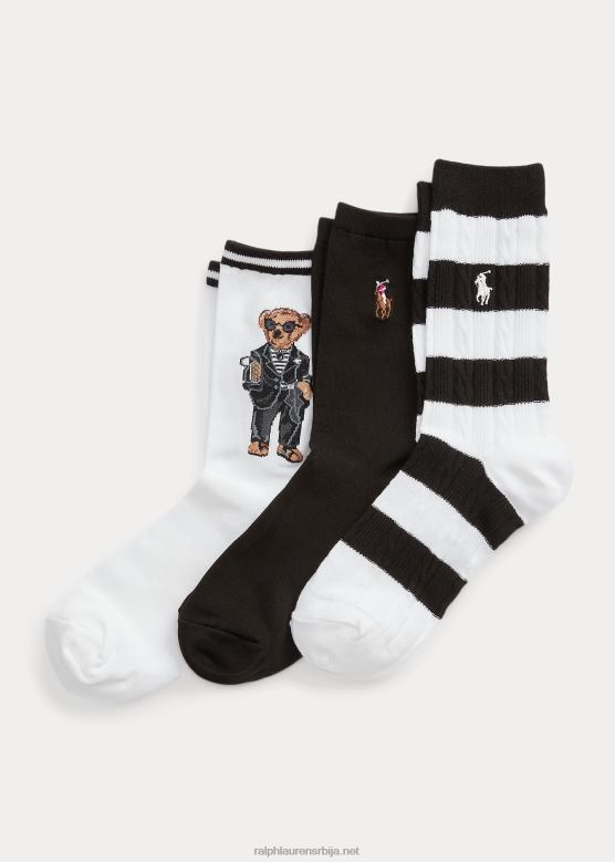 Жене Ralph Lauren поклон кутија за чарапе поло медведа V2V445533 пакет различитих боја
