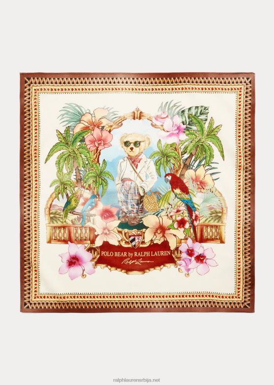 Жене Ralph Lauren поло медвед памучни шал V2V445551 мулти
