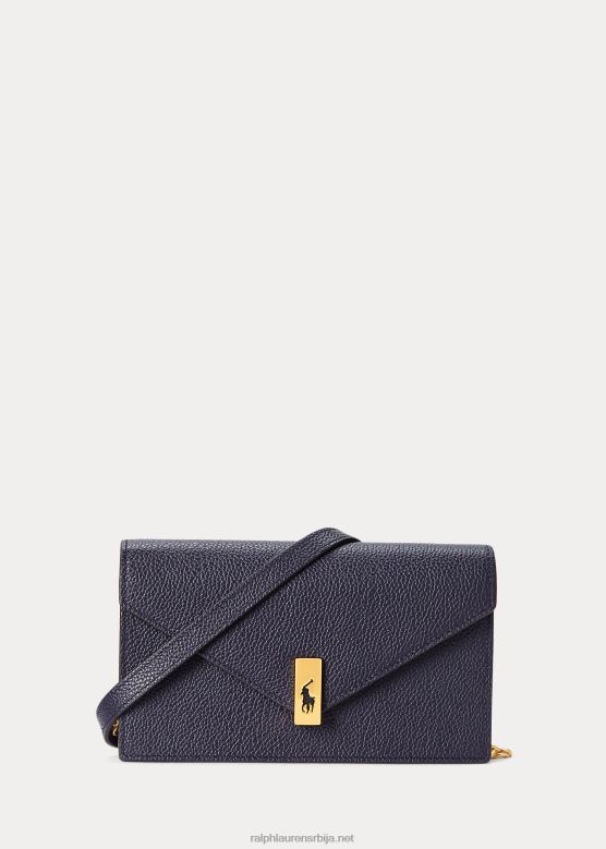 Жене Ralph Lauren Поло ид кожни новчаник и торба V2V445171 поноћна морнарица