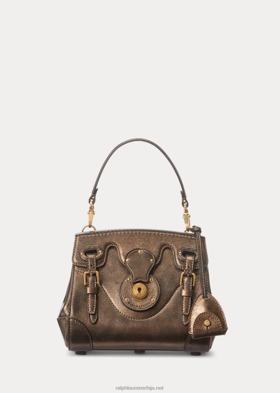 Жене Ralph Lauren металик телећа кожа мека рицки 18 V2V445253 бронза