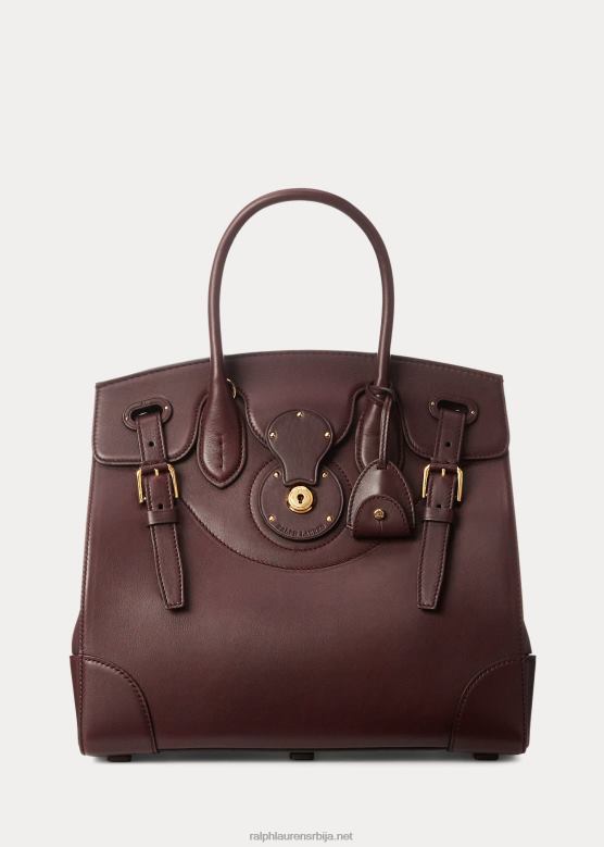 Жене Ralph Lauren мека телећа кожа рицки 33 V2V445309 бордо