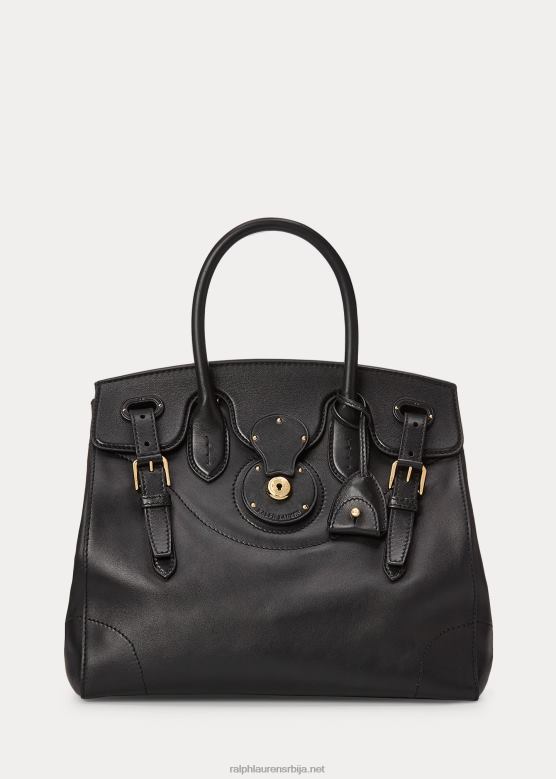 Жене Ralph Lauren светла телећа кожа рицки 33 V2V445318 црн