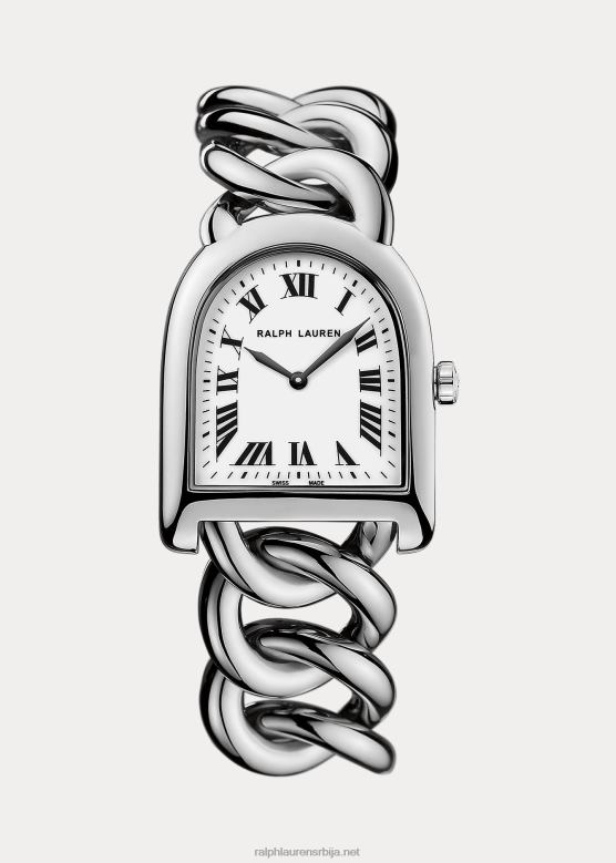 Жене Ralph Lauren челик мале везе V2V442847 бела веза за бирање