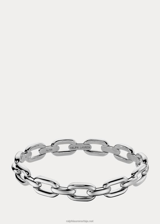 Жене Ralph Lauren наруквица од ланчића од стерлинг сребра V2V445609 сива