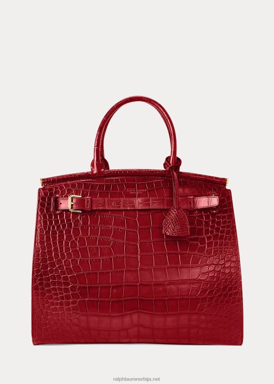 Жене Ralph Lauren алигатор средње рл50 торбица V2V445290 Бордо