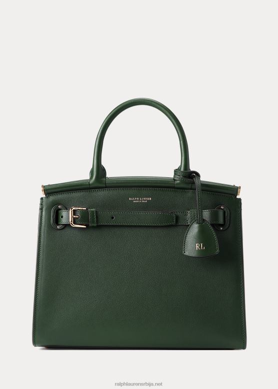 Жене Ralph Lauren торбица од телеће коже средње величине рл50 V2V445295 тркачки зелени