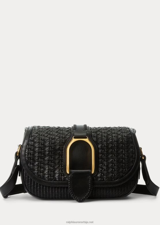 Жене Ralph Lauren ткана велингтон торба од телеће коже V2V445283 црн