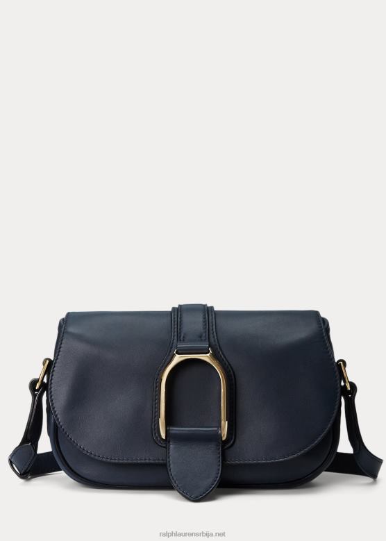 Жене Ralph Lauren Велингтон торба за раме од телеће коже V2V445285 поморска морнарица