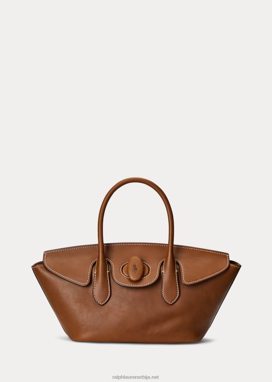 Жене Ralph Lauren торба за звоно средње величине од воштане коже V2V445230 цуоио
