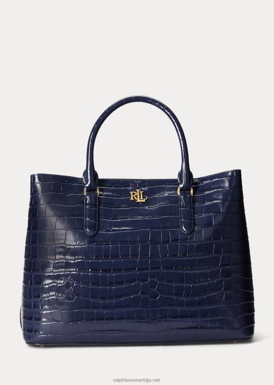 Жене Ralph Lauren велика марси торба од рељефне коже V2V445357