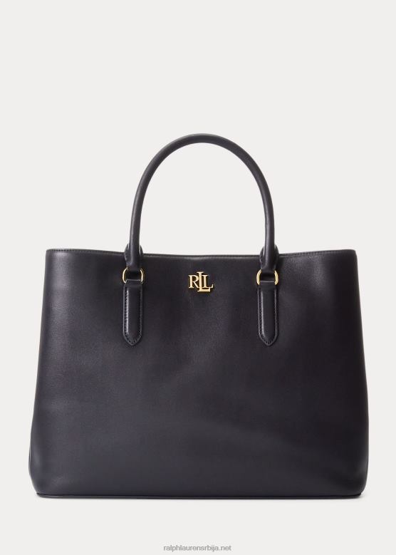 Жене Ralph Lauren кожна велика марци торба V2V445360 морнарица
