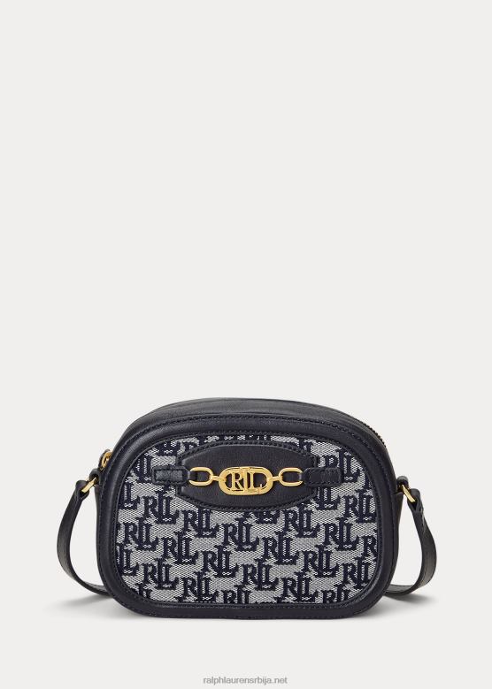 Жене Ralph Lauren торба са монограмом средње величине јординн V2V445382 морнарица