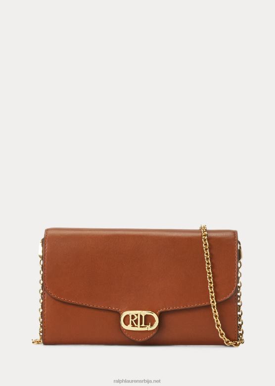 Жене Ralph Lauren кожа средњег адаир цроссбоди V2V445397 тан
