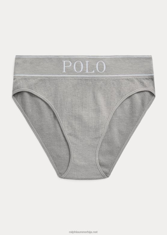 Жене Ralph Lauren лого бешавне високе гаћице V2V443371 вријесак сиви