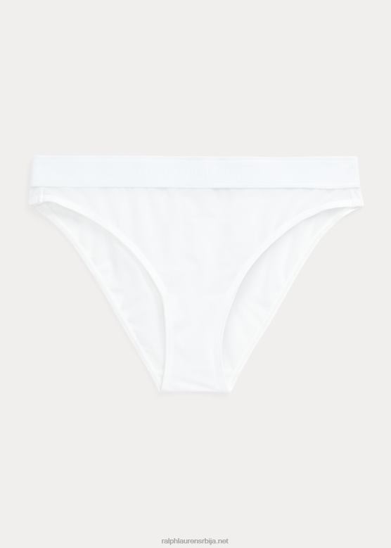 Жене Ralph Lauren мрежасти бикини гаћица ниског раста V2V443374 Бели облак