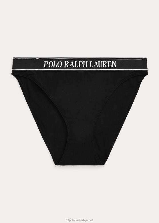 Жене Ralph Lauren бикини гаћица с понављањем логотипа V2V443377 оникс