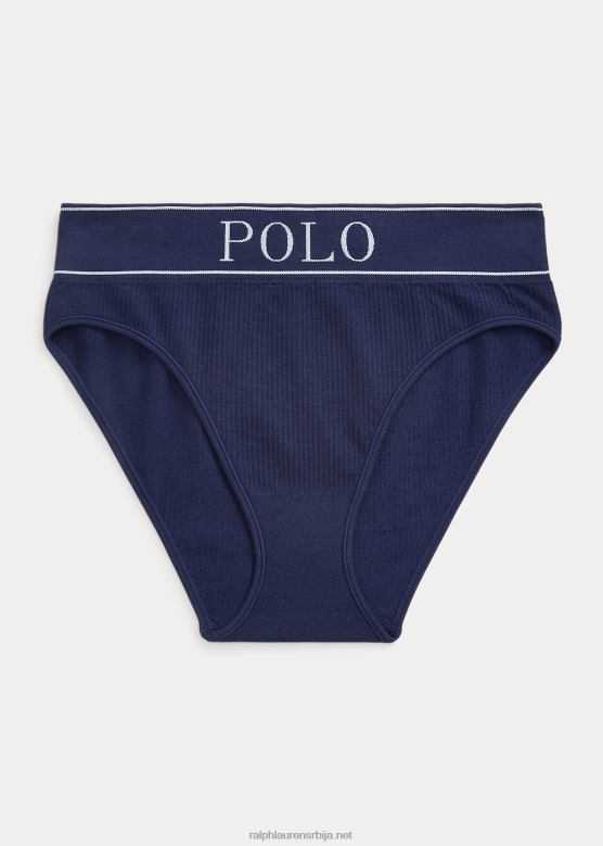 Жене Ralph Lauren лого бешавне високе гаћице V2V443381 морнарица