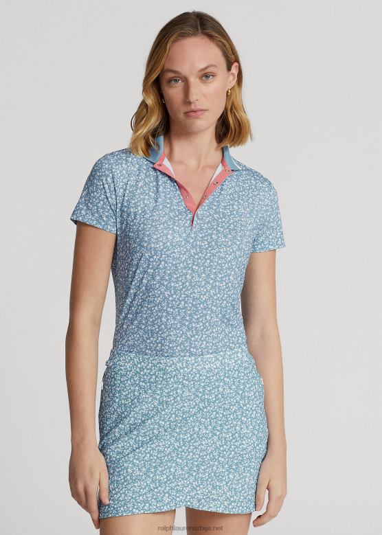 Жене Ralph Lauren кројена поло мајица са цветним дресом V2V443746 поље цветно