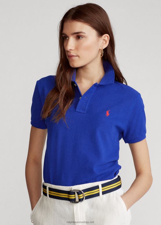 Жене Ralph Lauren мрежаста поло мајица класичног кроја V2V449235 баштина краљевска