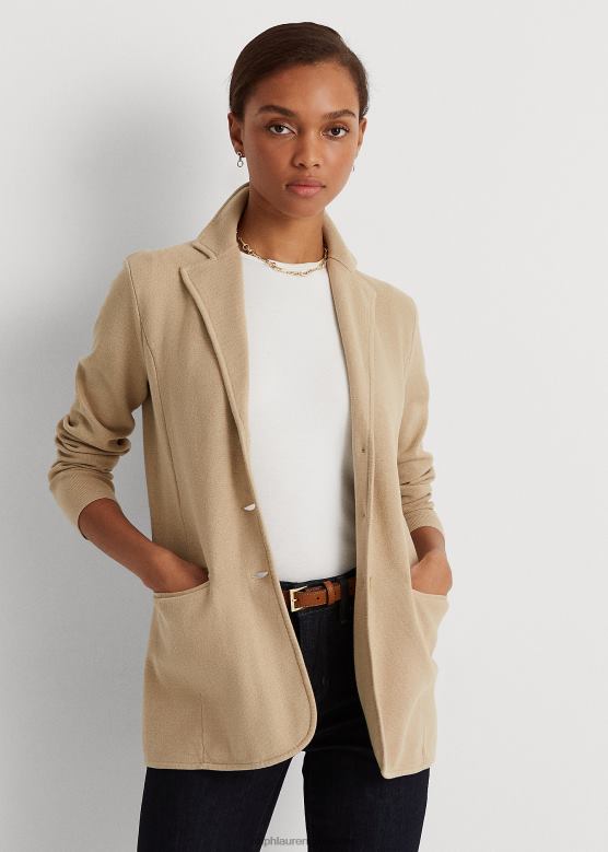 Жене Ralph Lauren блејзер од мешавине памука V2V444171 бреза тан