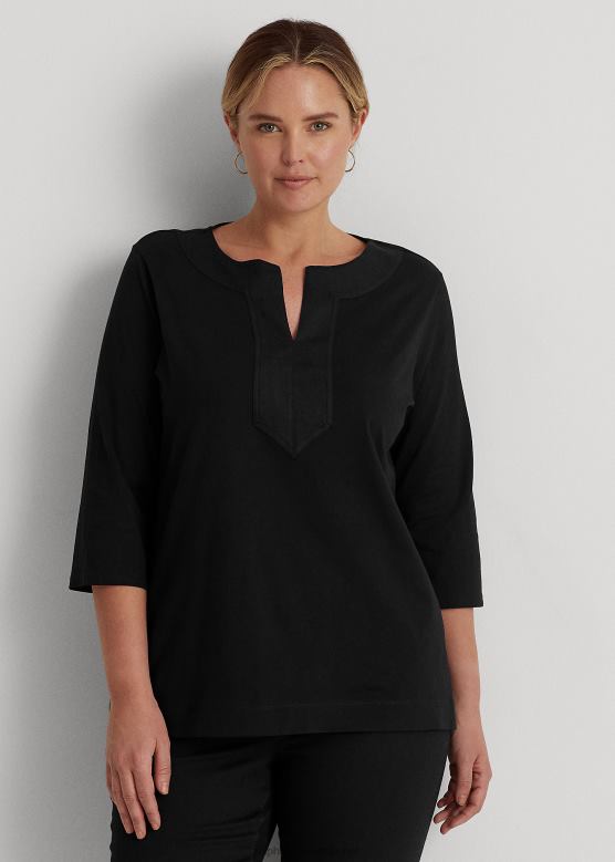 Жене Ralph Lauren памучна туника V2V444733 црн