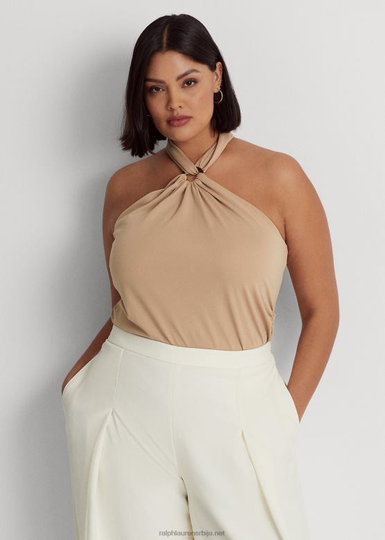 Жене Ralph Lauren халтер горњи део од растезљивог дреса V2V444506 бреза тан