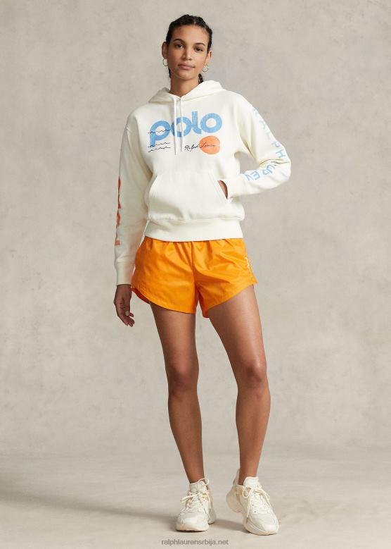 Жене Ralph Lauren Дуксерица од флиса са логом и таласима V2V443079 цлубхоусе цреам