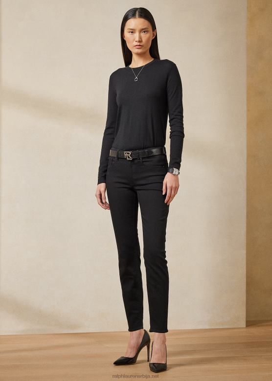 Жене Ralph Lauren 400 џип шибица V2V449358 хрскава црна