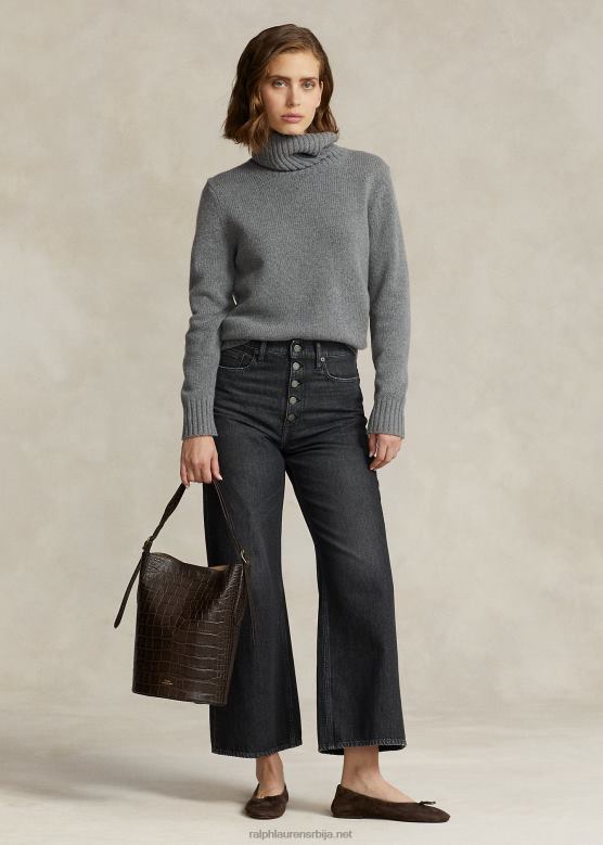 Жене Ralph Lauren скраћени џинс широких ногавица V2V442890 ангелоу васх