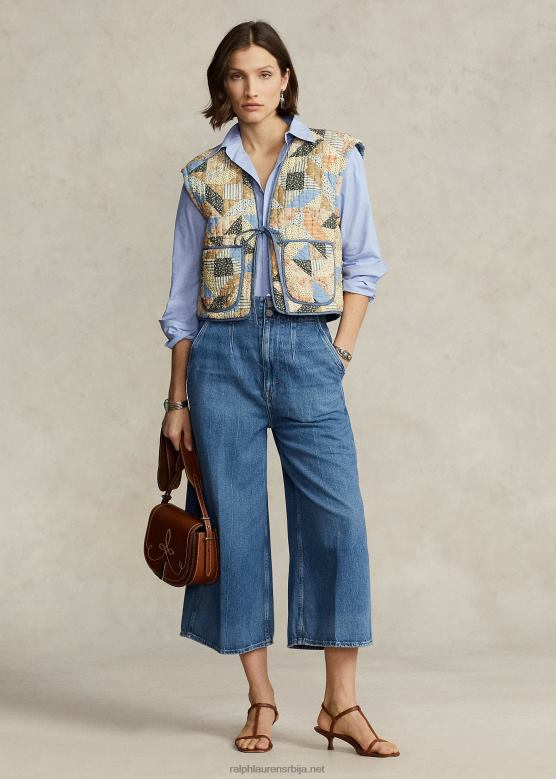 Жене Ralph Lauren Кјулот фармерке са подесивим растом V2V442989 весиа васх