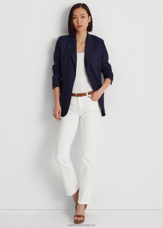 Жене Ralph Lauren равне фармерке ниског раста V2V444266 бео