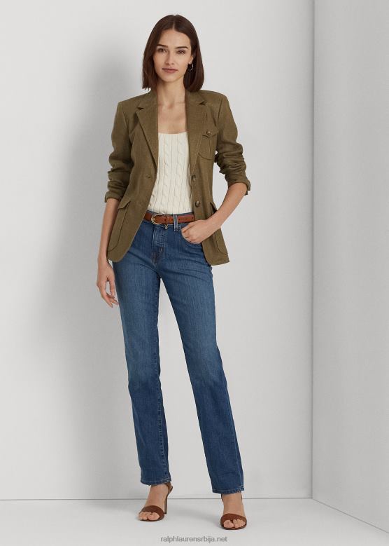 Жене Ralph Lauren равне фармерке средње висине V2V444274 океанско плави деним