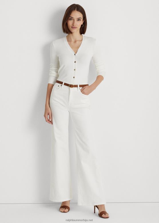 Жене Ralph Lauren фармерке са високим растом V2V444472 бело прање