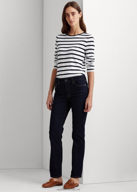 Жене Ralph Lauren равне фармерке средње висине V2V444486 тамно испирање