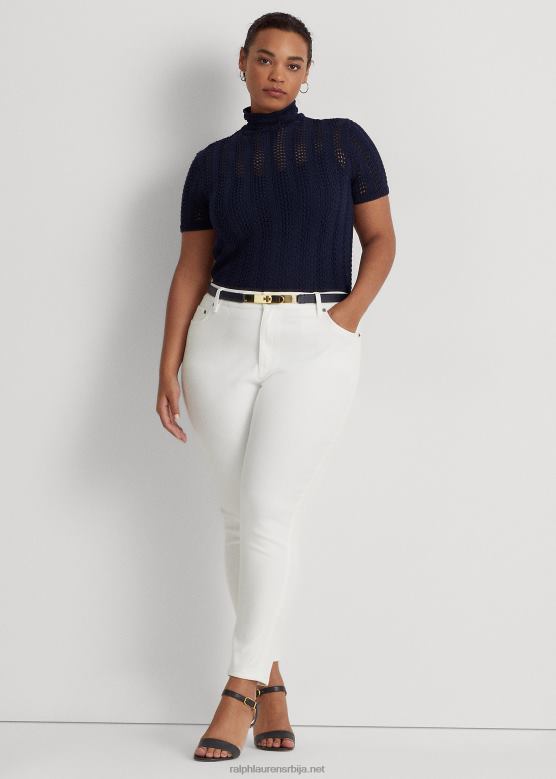 Жене Ralph Lauren уске фармерке са високим растом V2V444638 бело прање