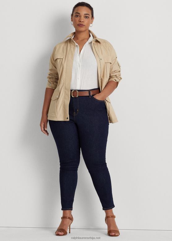 Жене Ralph Lauren уске фармерке са високим растом V2V444728 испирати прање