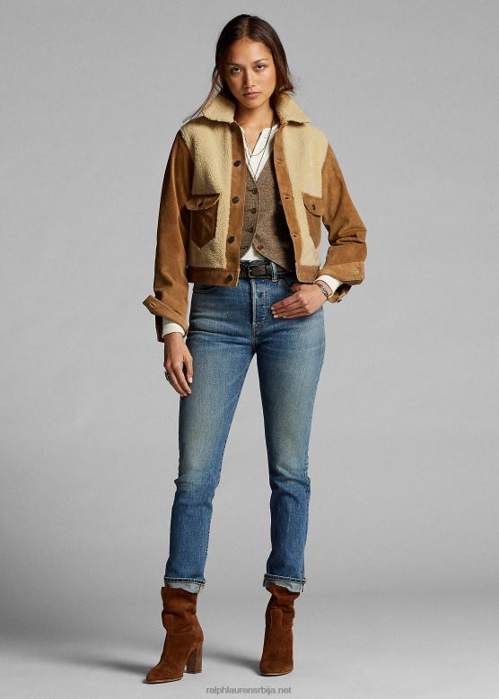 Жене Ralph Lauren растезљиве винтаге фармерке равног кроја V2V449145 баилеи васх