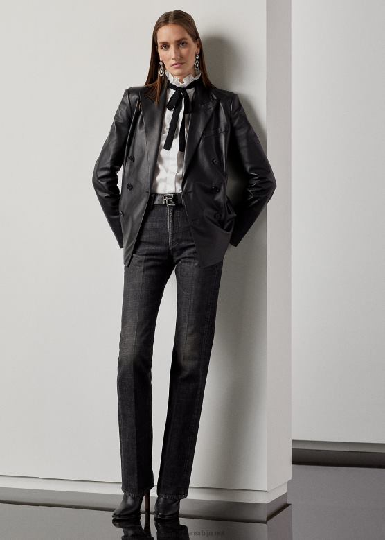 Жене Ralph Lauren каида опуштени боотцут јеан V2V449329 фризијска црна