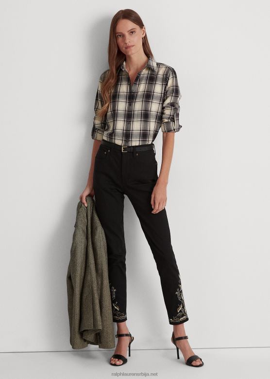 Жене Ralph Lauren везени уски џинс са високим растом V2V449590