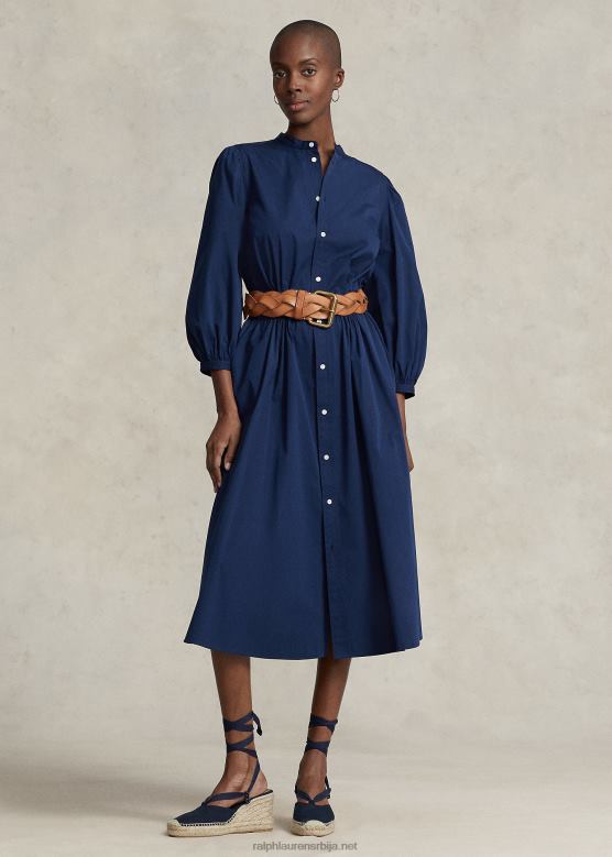 Жене Ralph Lauren памучна платнена хаљина V2V443076 невпорт морнарица