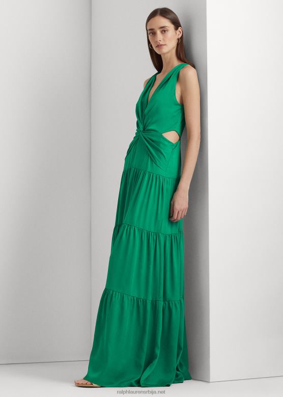 Жене Ralph Lauren сатенска хаљина са слојевима V2V443906 палмин лист