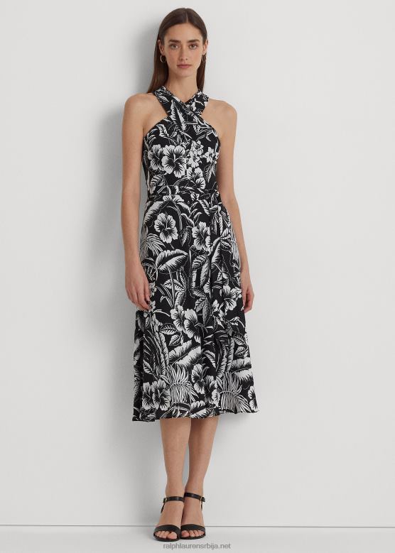 Жене Ralph Lauren цветна хаљина од жоржета V2V443921 црно бели