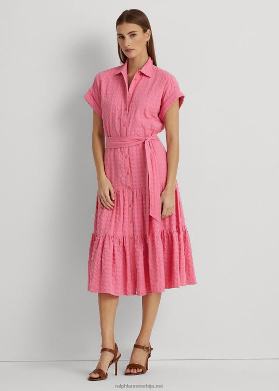 Жене Ralph Lauren памучна хаљина V2V444440 ружа поред базена